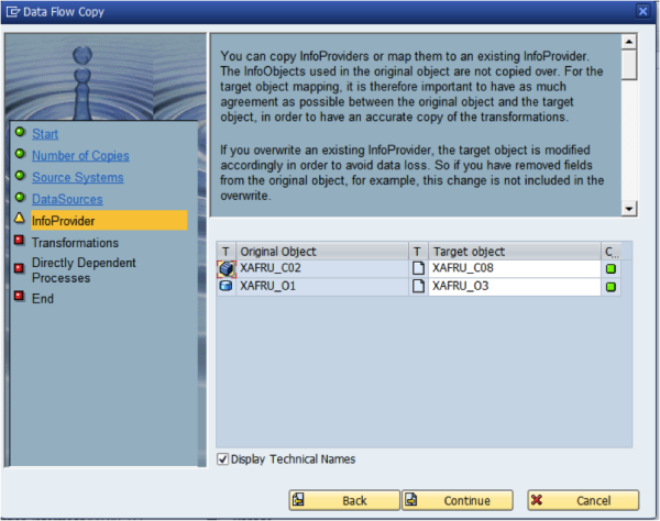 Data Flow Copy InfoProvider