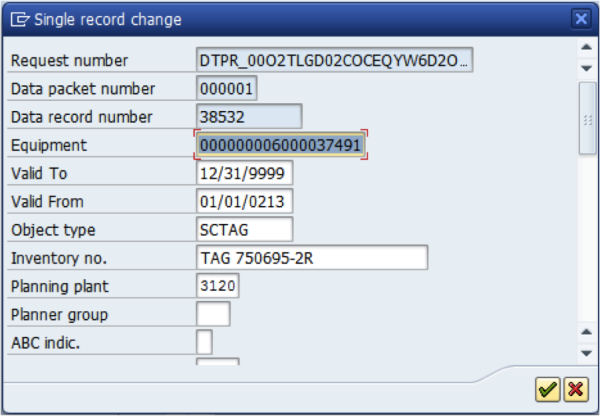 SAP BW DTP Single Record Change