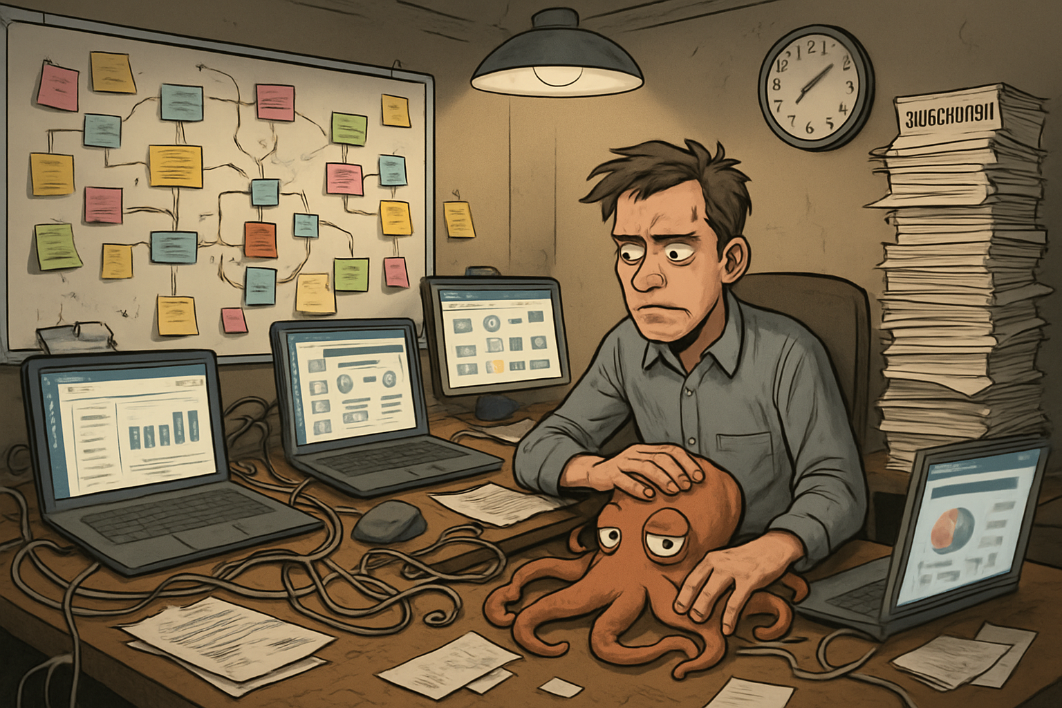 Multi-System Octopus Mess