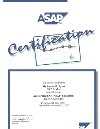 SAP ASAP Certification