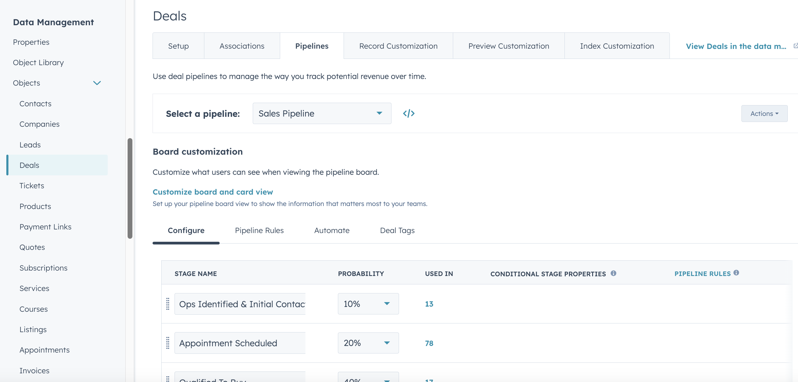 Hubspot Pipeline Deal Stage Entry Point