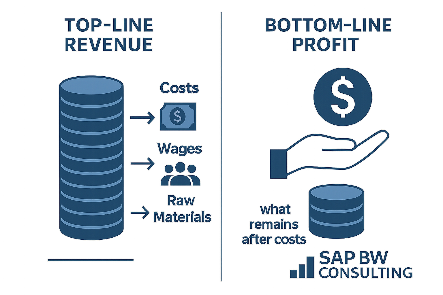 Top-Line Revenue vs Bottom-Line Profit