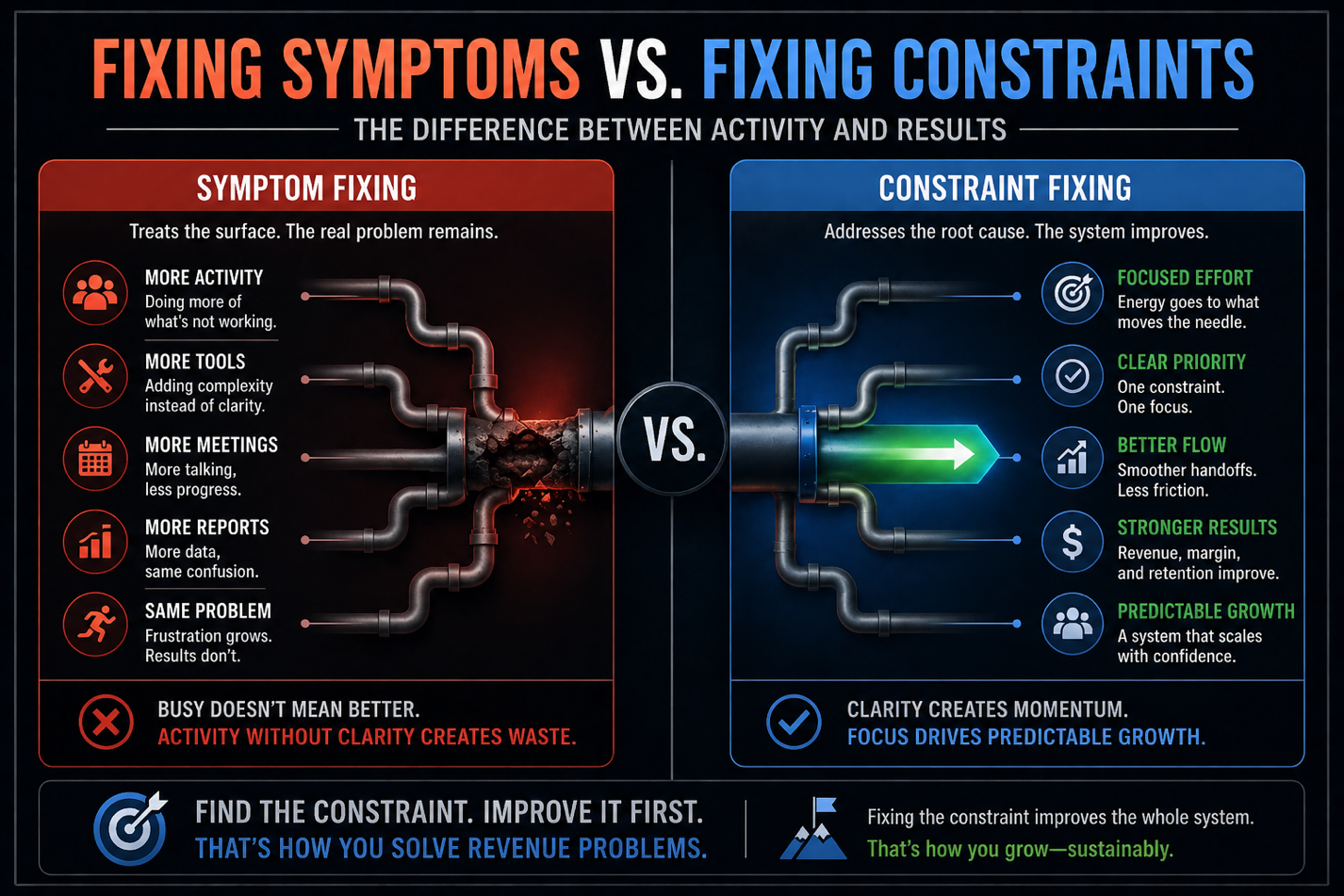 Fixing Symptoms vs. Fixing Constraints
