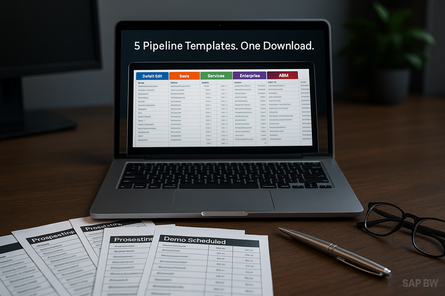 Sales Pipeline Stages Design Template