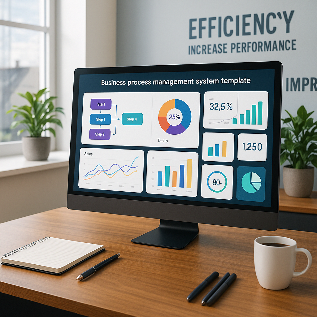 Process Management System Ui Business Process Management System|Template|KPI|TQM