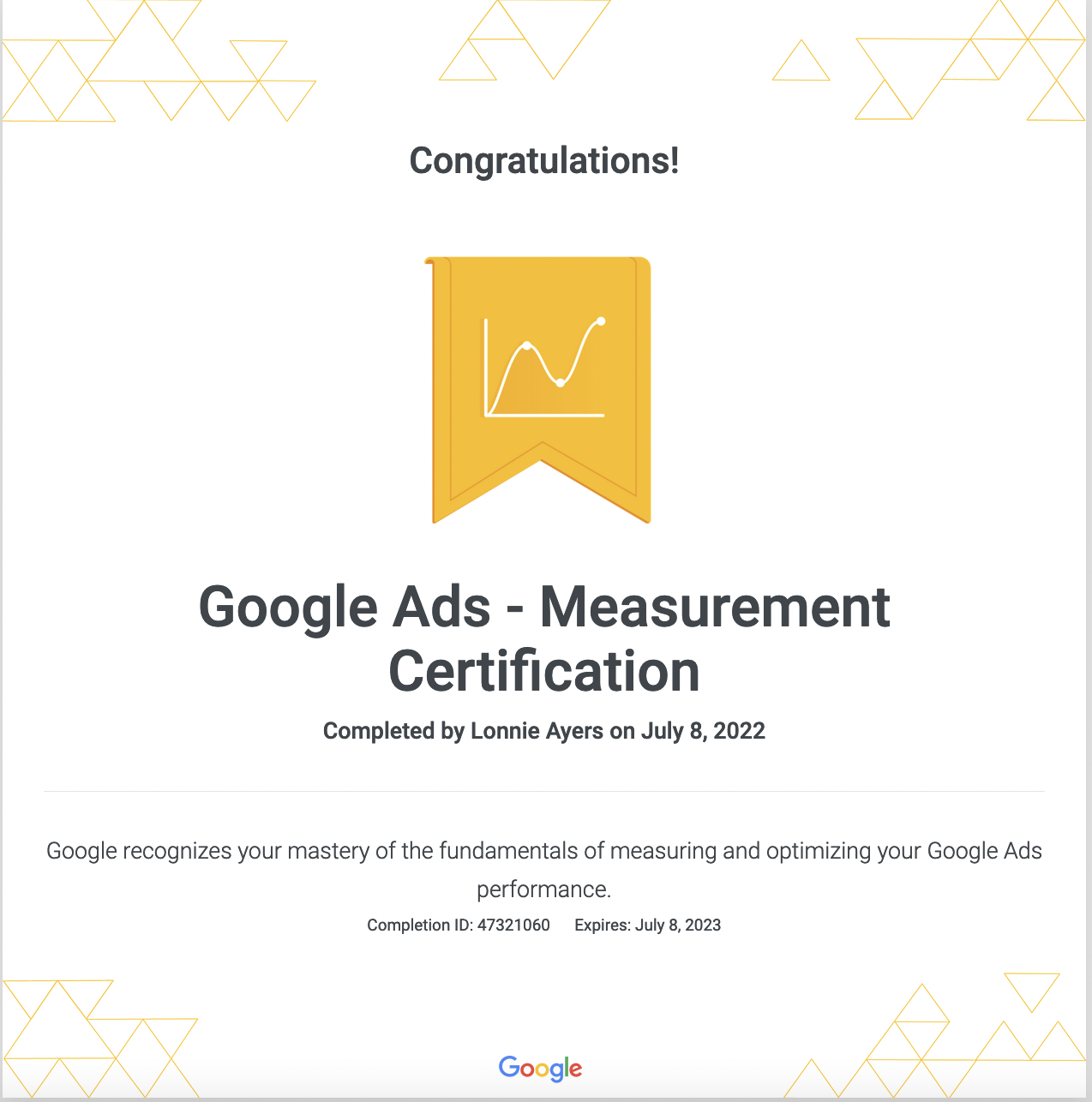 Google Ads - Measurement Certification