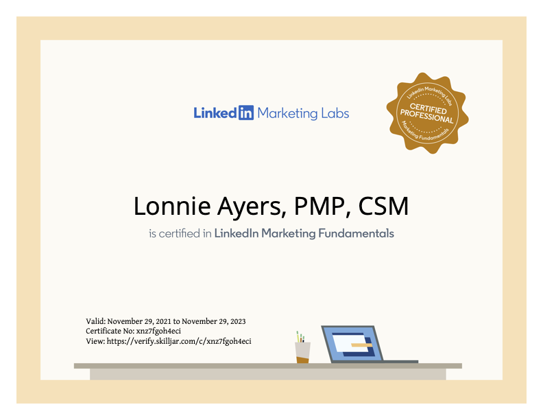 LinkedIN Marketing Fundamental Certified